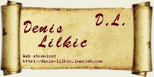 Denis Lilkić vizit kartica